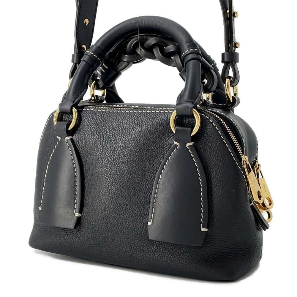 Chloe Black Shoulder Dahlia Bag Handbag